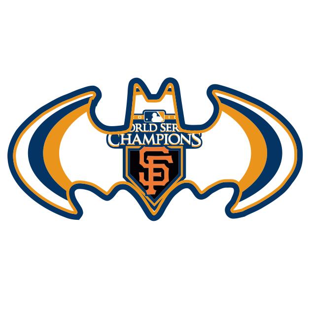 MLB World Series Champions Batman Logo fabric transfer